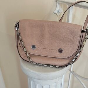 J. Crew Tan Crossbody Bag with Chain Accent